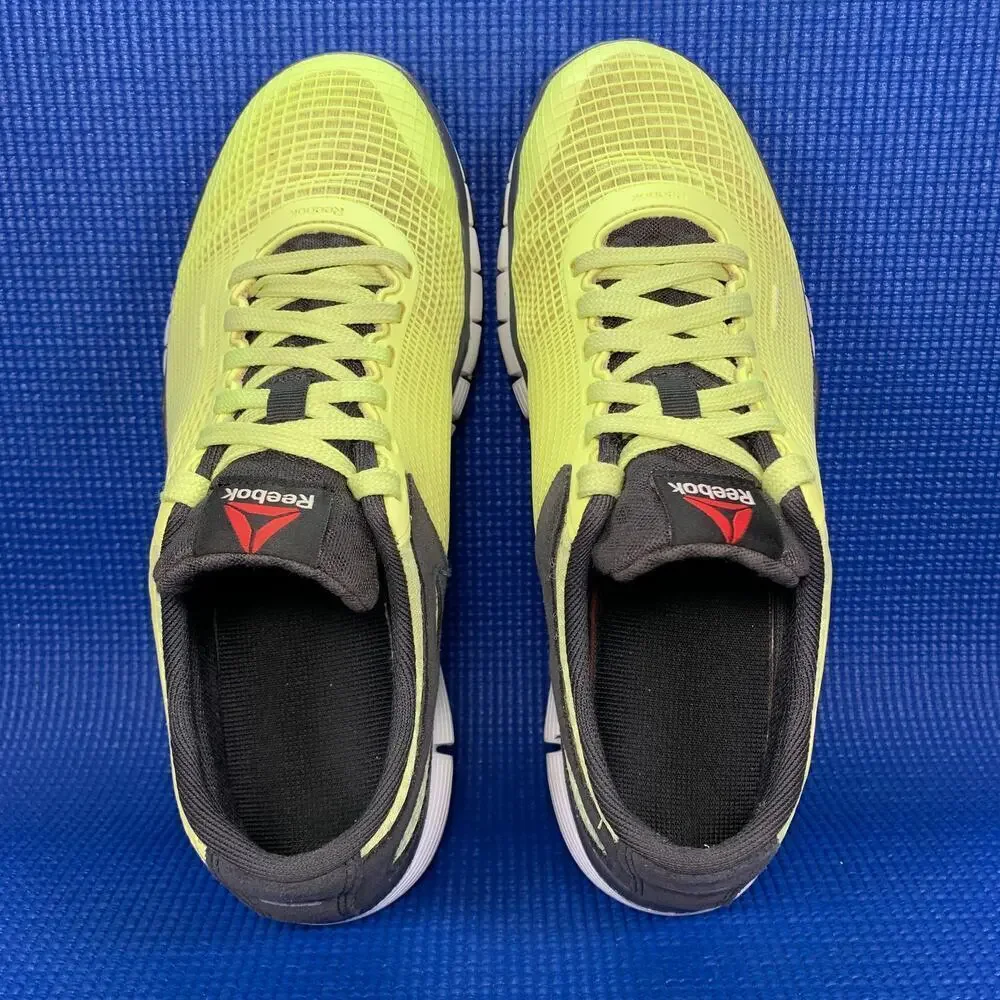 🔴 REEBOK Zquick TR Punch Women`s Size 9.5 Yellow Black Athletic Shoes V54728